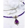 Amethyst 'Kalinda' necklace