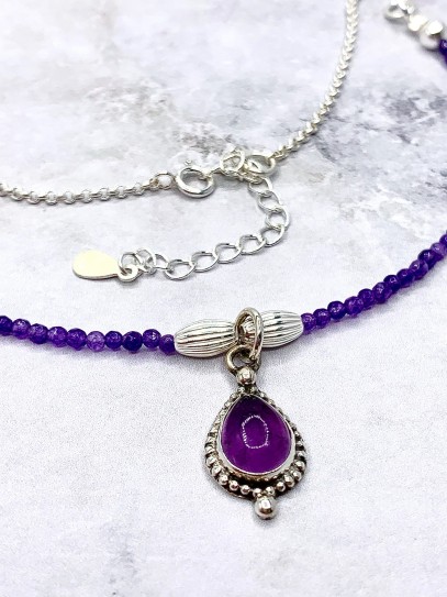 Amethyst 'Kalinda' necklace