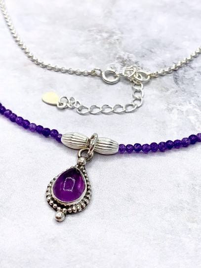 Amethyst 'Kalinda' necklace