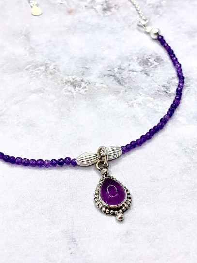 Amethyst 'Kalinda' necklace