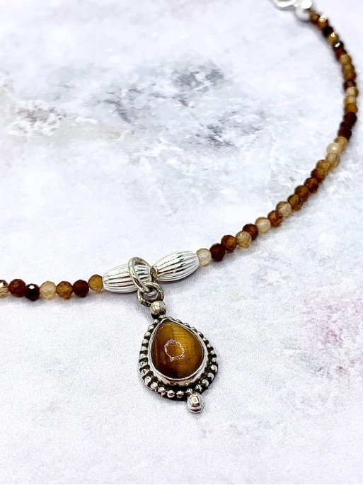 Tiger's Eye 'Kavita' necklace