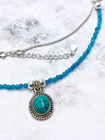 Collar 'Darika' de Turquesa