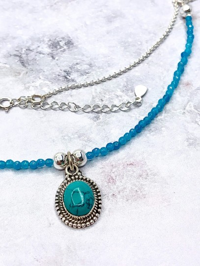 Collaret 'Darika' de Turquesa