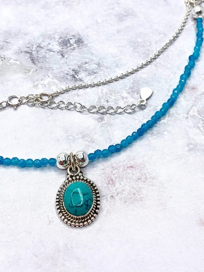 Collaret 'Darika' de Turquesa