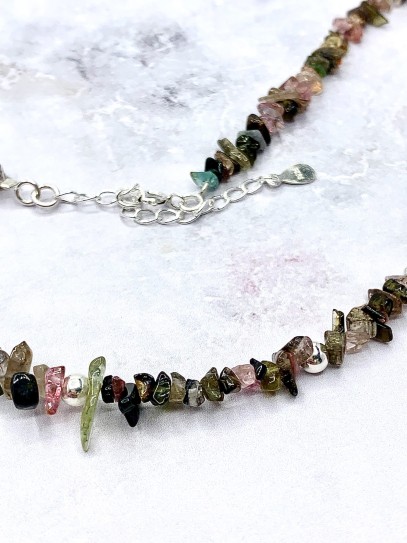 Collar 'Ishara' de Turmalina multicolor