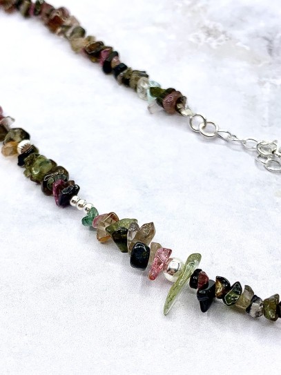 Collar 'Ishara' de Turmalina multicolor