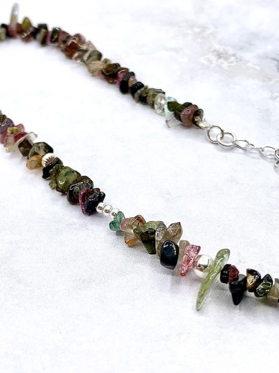 Collar 'Ishara' de Turmalina multicolor