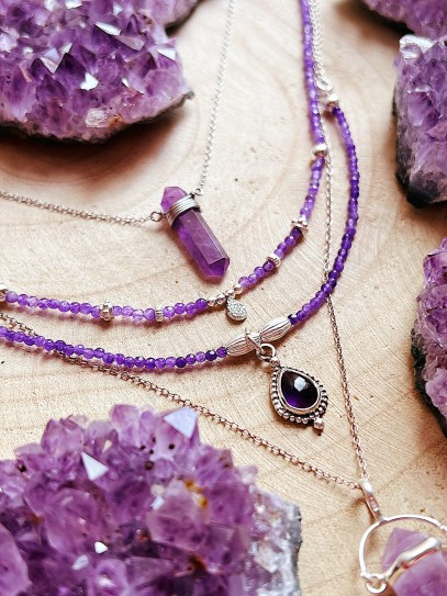 Amethyst 'Krisha' necklace