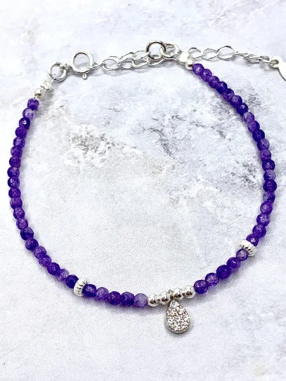 Amethyst 'Marala' bracelet