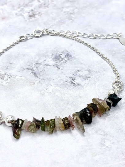 Multicolored Tourmaline 'Sundari' bracelet | Protection