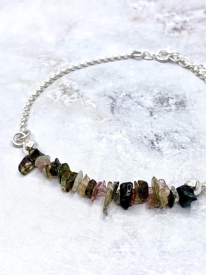 Multicolored Tourmaline 'Sundari' bracelet | Protection