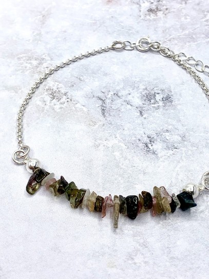 Multicolored Tourmaline 'Sundari' bracelet | Protection