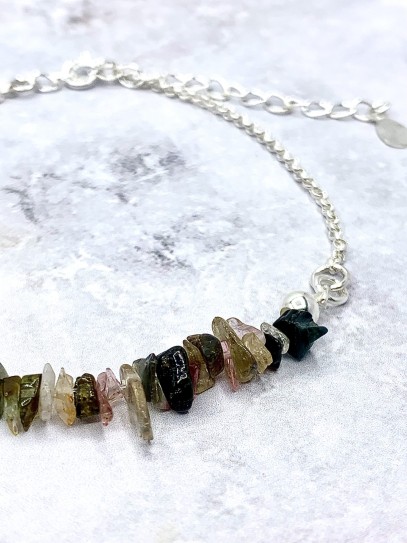 Multicolored Tourmaline 'Sundari' bracelet | Protection