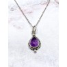 Amethyst 'Bali tear' necklace