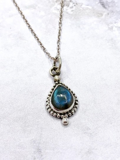 Collaret 'Bali tear' de Labradorita