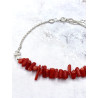 Polsera 'Akshi' de Coral vermell
