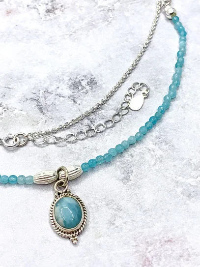 Collaret 'Saumya' de Larimar