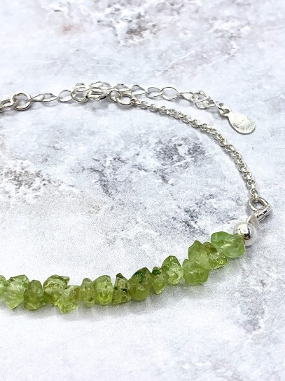 Pulsera 'Damini' de Olivina (Peridoto)