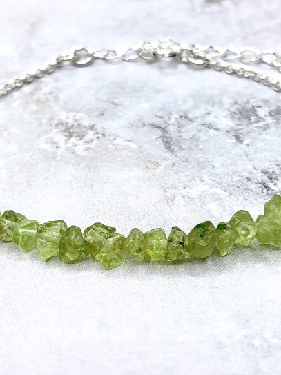 Pulsera 'Damini' de Olivina (Peridoto)