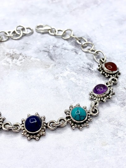 Multi-stone 'Sun' bracelet | Balance
