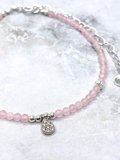 Polsera 'Áine' de Quars rosa