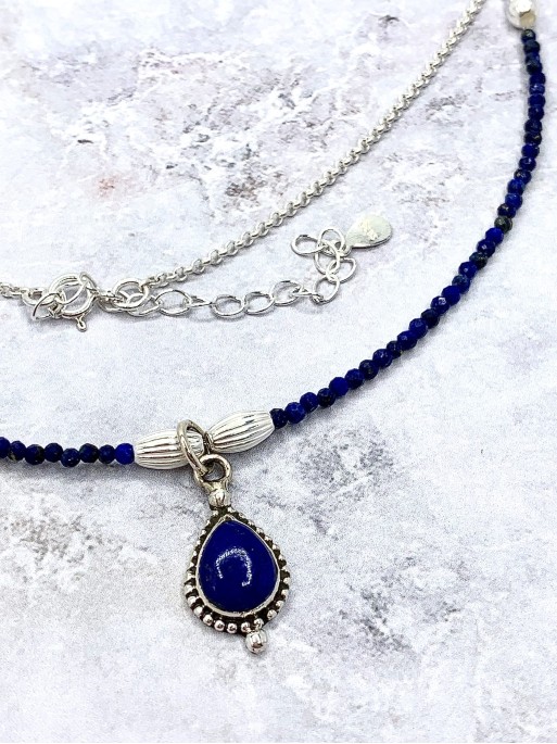 Collar 'Gandhari' de Lapislázuli