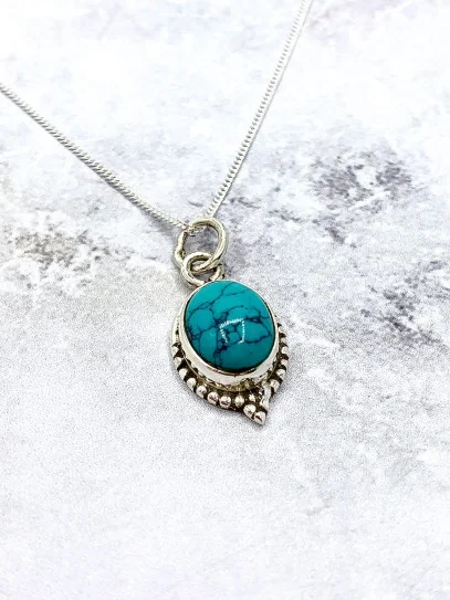 Turquoise 'Trishna' necklace