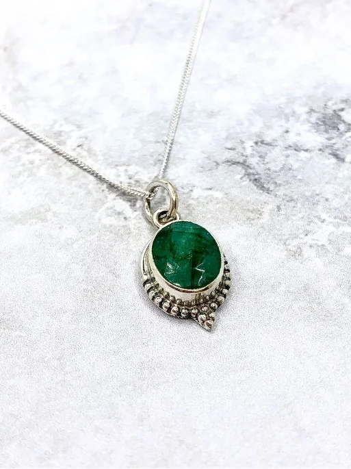 Emerald 'Trishna' necklace