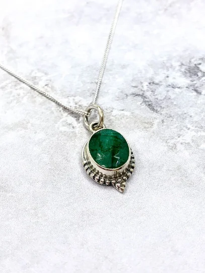 Emerald 'Trishna' necklace
