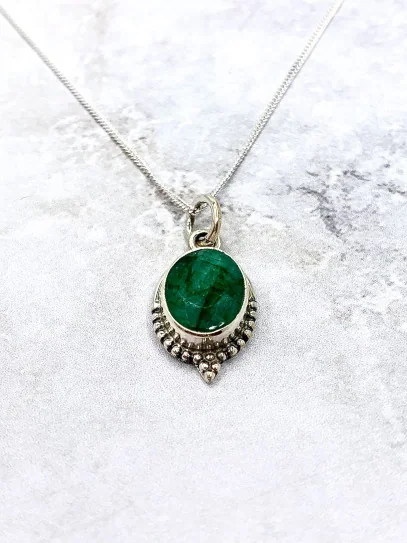 Emerald 'Trishna' necklace