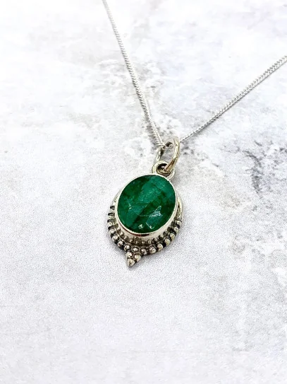 Emerald 'Trishna' necklace