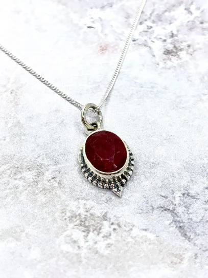 Ruby 'Trishna' necklace