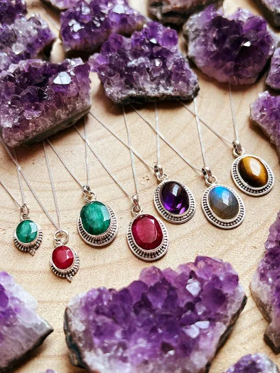 Ruby 'Trishna' necklace