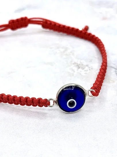 Pulsera 'Deren' de Ojo turco y macramé