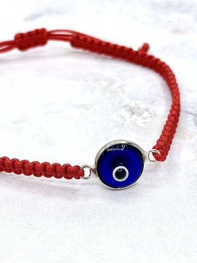 Turkish Eye and macrame 'Deren' bracelet