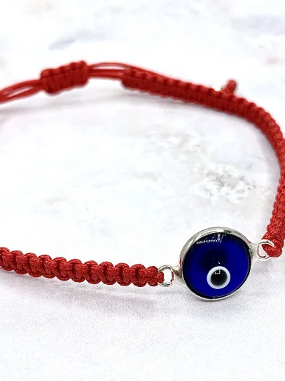 Pulsera 'Deren' de Ojo turco y macramé