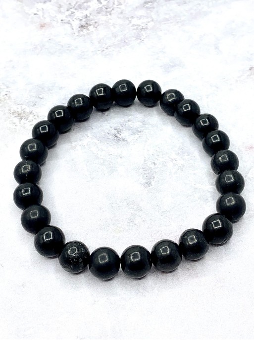 Polsera 'Asha' de Shungit 8mm | Protecció extrema