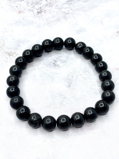 Polsera 'Asha' de Shungit 8mm | Protecció extrema