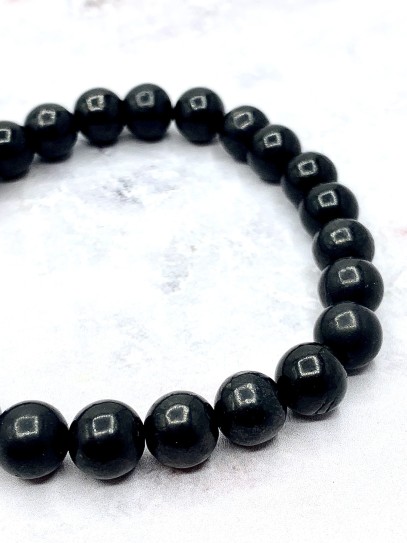 Polsera 'Asha' de Shungit 8mm | Protecció extrema