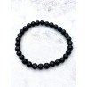 Polsera 'Asha' de Shungit fina 6mm | Protecció extrema