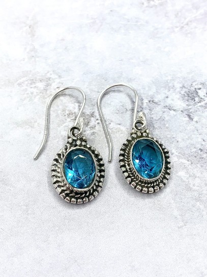 Blue Topaz 'Shalimar' earrings