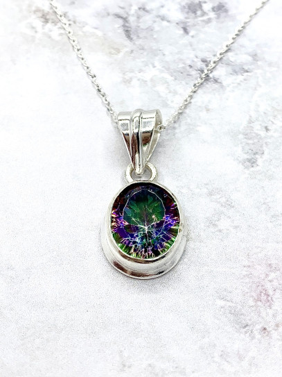 Mystic Topaz 'Oneida' necklace