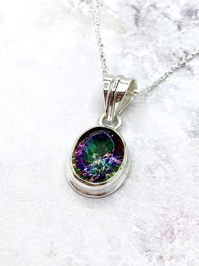 Mystic Topaz 'Oneida' necklace