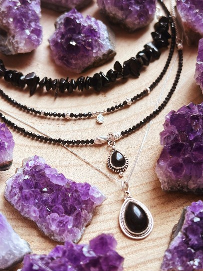 Collaret 'Mahika' d'Ònix negre