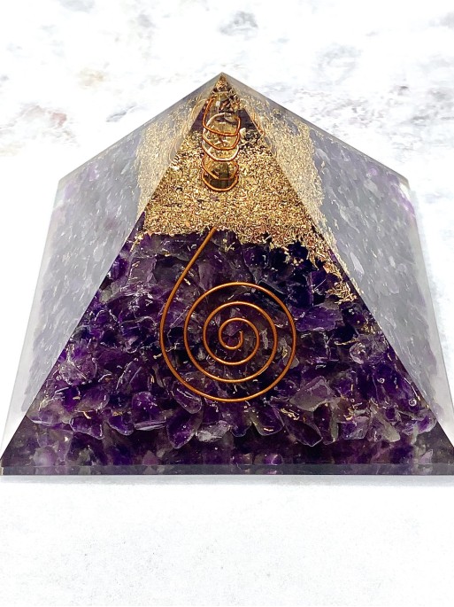 Pirámide de Orgonita - Amatista