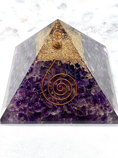 Pirámide de Orgonita - Amatista