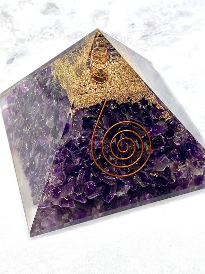 Piràmide d'Orgonita - Ametista