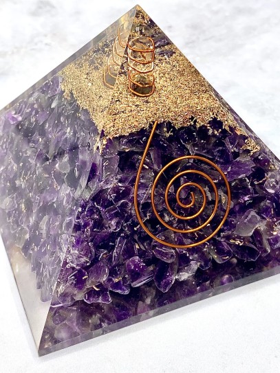 Piràmide d'Orgonita - Ametista