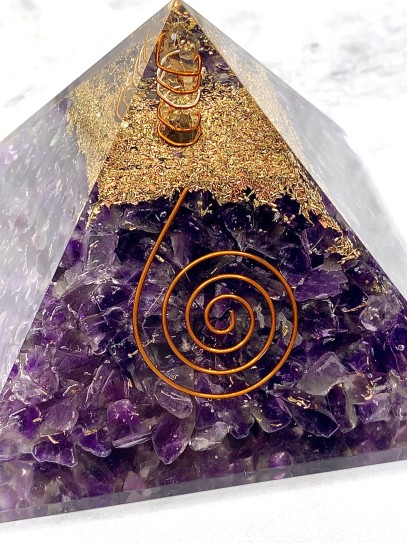 Piràmide d'Orgonita - Ametista