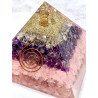 Orgonite Pyramid - Rose Quartz and Amethyst